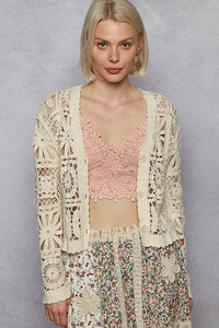 Lacey Cardigan -Cream -  SMC52