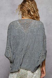 Crochet Bolero - SMC70 - Grey