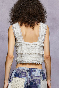 Crop Top Cream - SMT2719