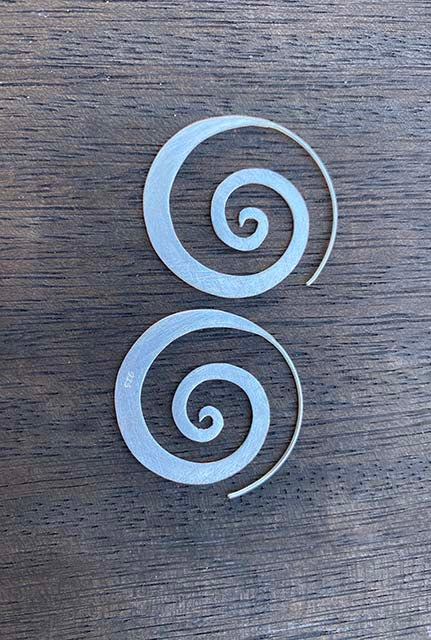 spiral earrings