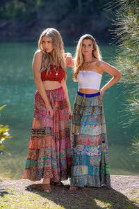 Bohemian maxi skirt