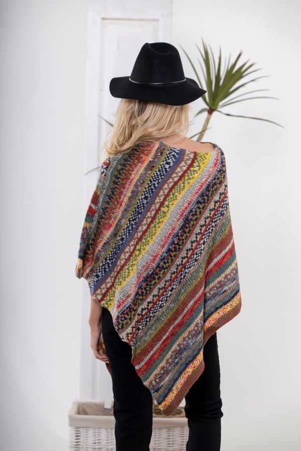 Stripe Poncho