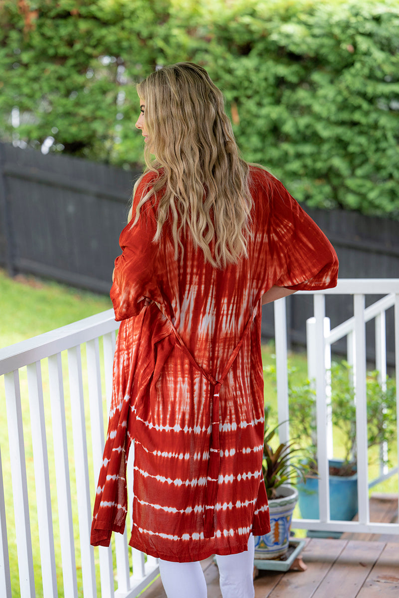 Kimono Tie Dye - Rust