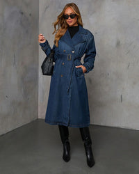 Denim Trenchcoat Dress