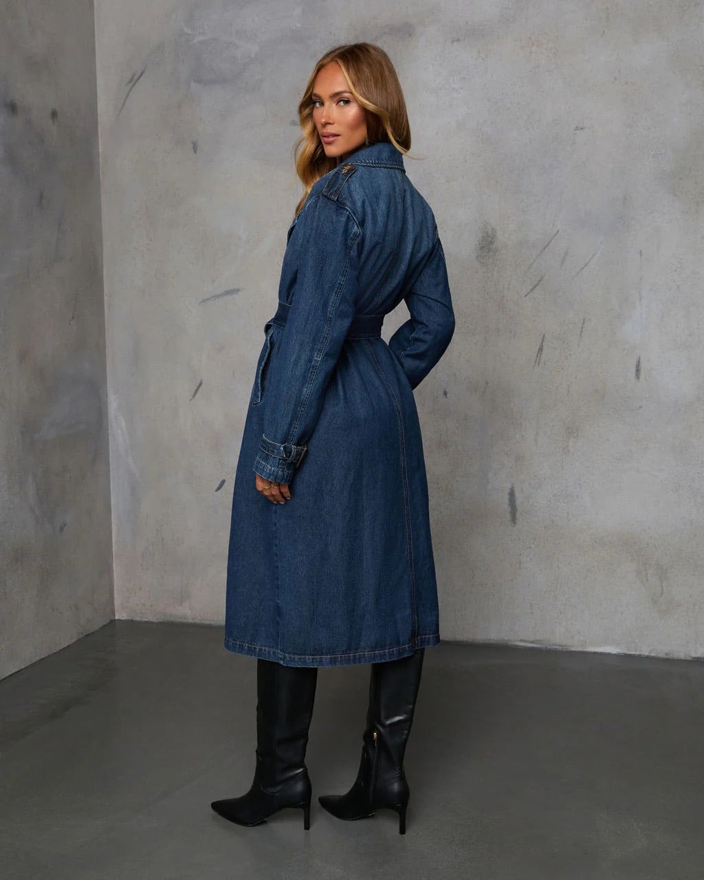 Denim Trenchcoat Dress