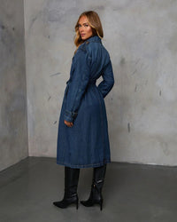 Denim Trenchcoat Dress