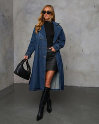 Denim Trenchcoat Dress