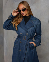 Denim Trenchcoat Dress