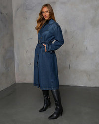 Denim Trenchcoat Dress