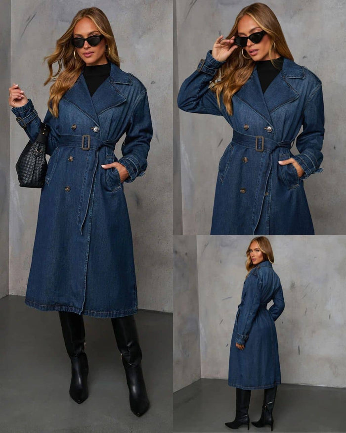Denim Trenchcoat Dress