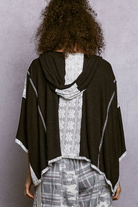 Relaxed Hoodie - UKT528B - Black