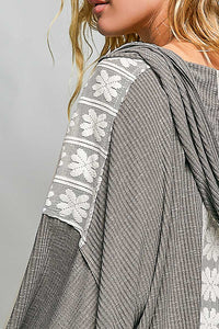 Relaxed Hoodie - UKT528B - Grey