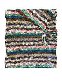 Nia Neon Turtleneck Poncho (Blue/Green)