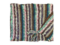 Nia Neon Turtleneck Poncho (Blue/Green)