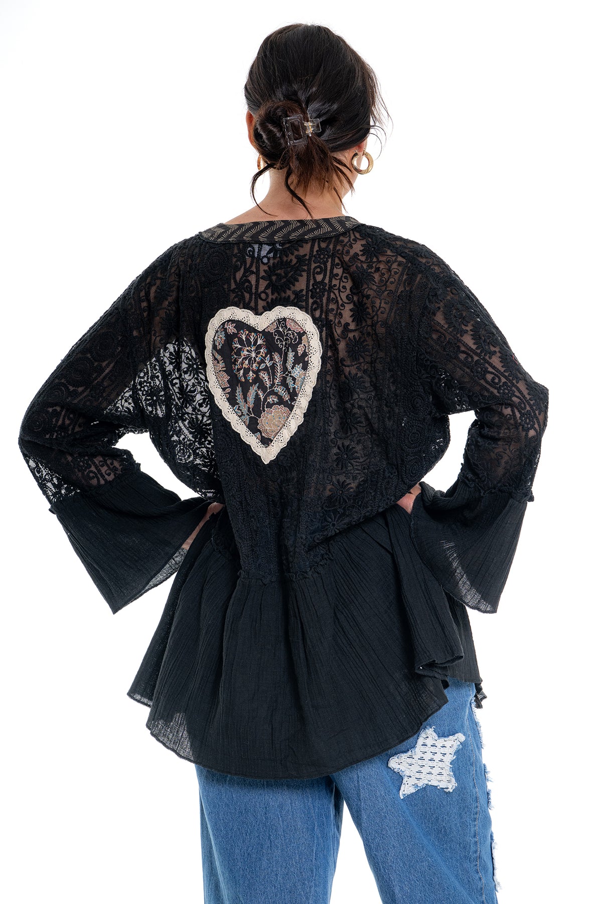 Lace Jacket | Black CD-115 (agent samples - S/M size)