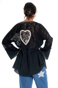 Lace Jacket | Black CD-115 (agent samples - S/M size)