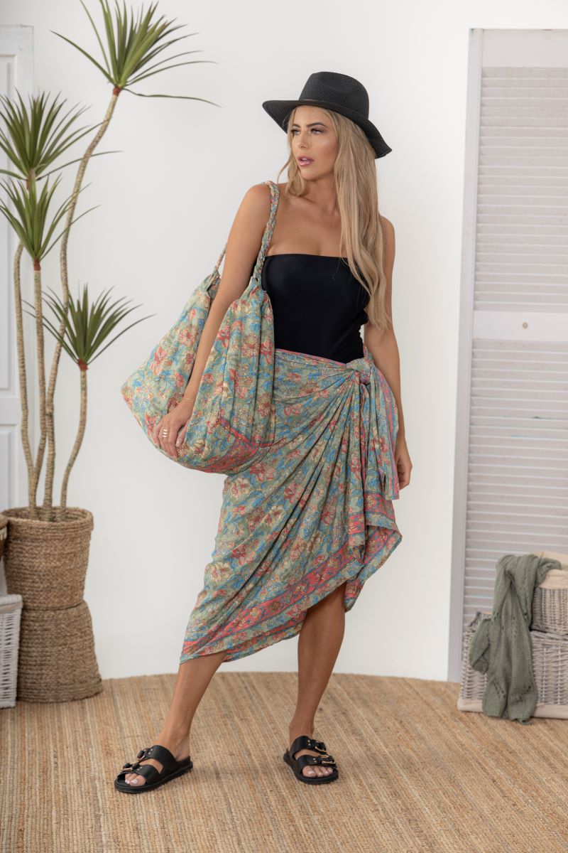 Mix Silk Blend Sarong - Assorted Prints