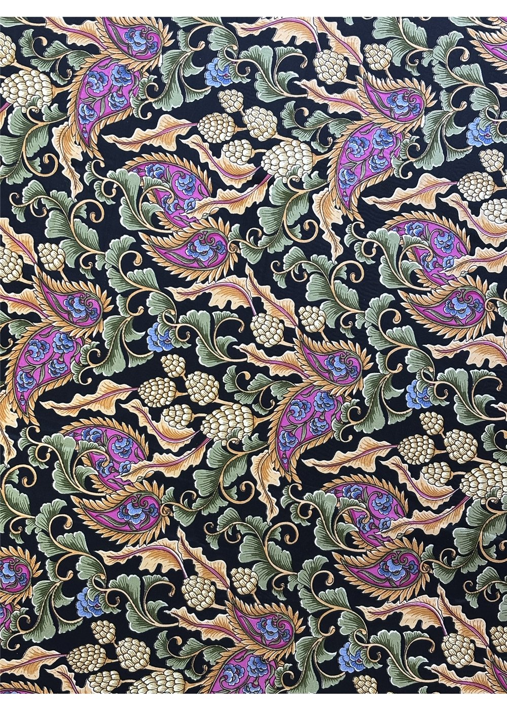 Verona Crossover Top styled with Verona Elle Pants, navy sage and dusty pink paisley — Cienna Designs