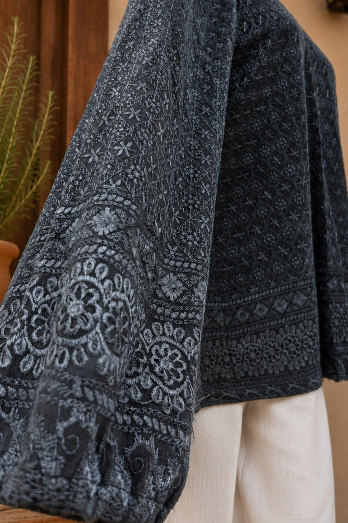 Folklore Top | Dusty Blue