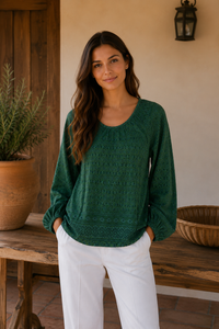 Folklore Top | Forest Green