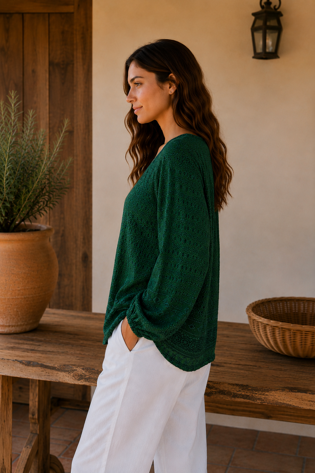 Folklore Top | Forest Green