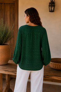Folklore Top | Forest Green