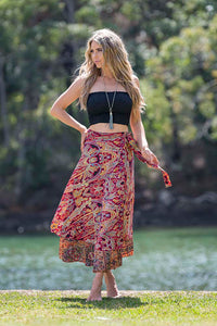 Reversible Wrap Around Skirt