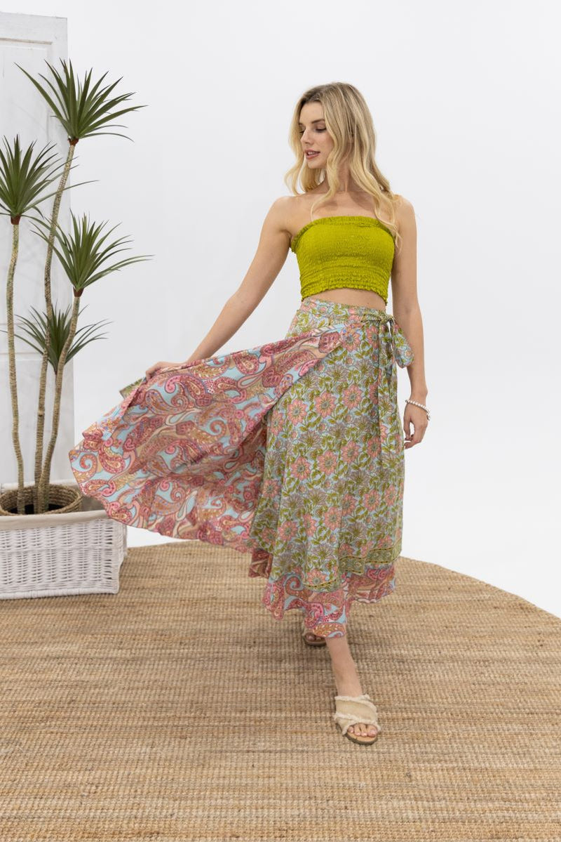 Wrap Skirt - Silk Blend - Pink (Limited Edition)