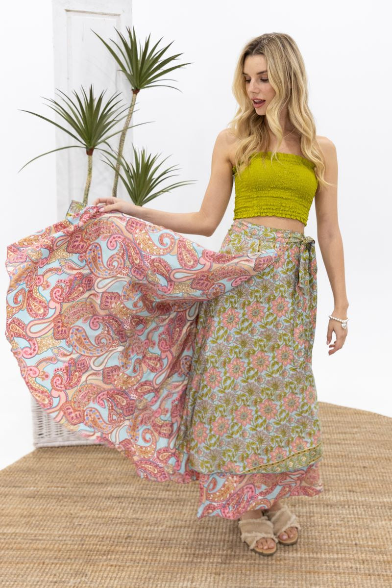 Wrap Skirt - Silk Blend - Pink (Limited Edition)