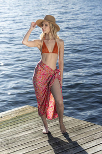 Mix Silk Blend Sarong - Assorted Prints