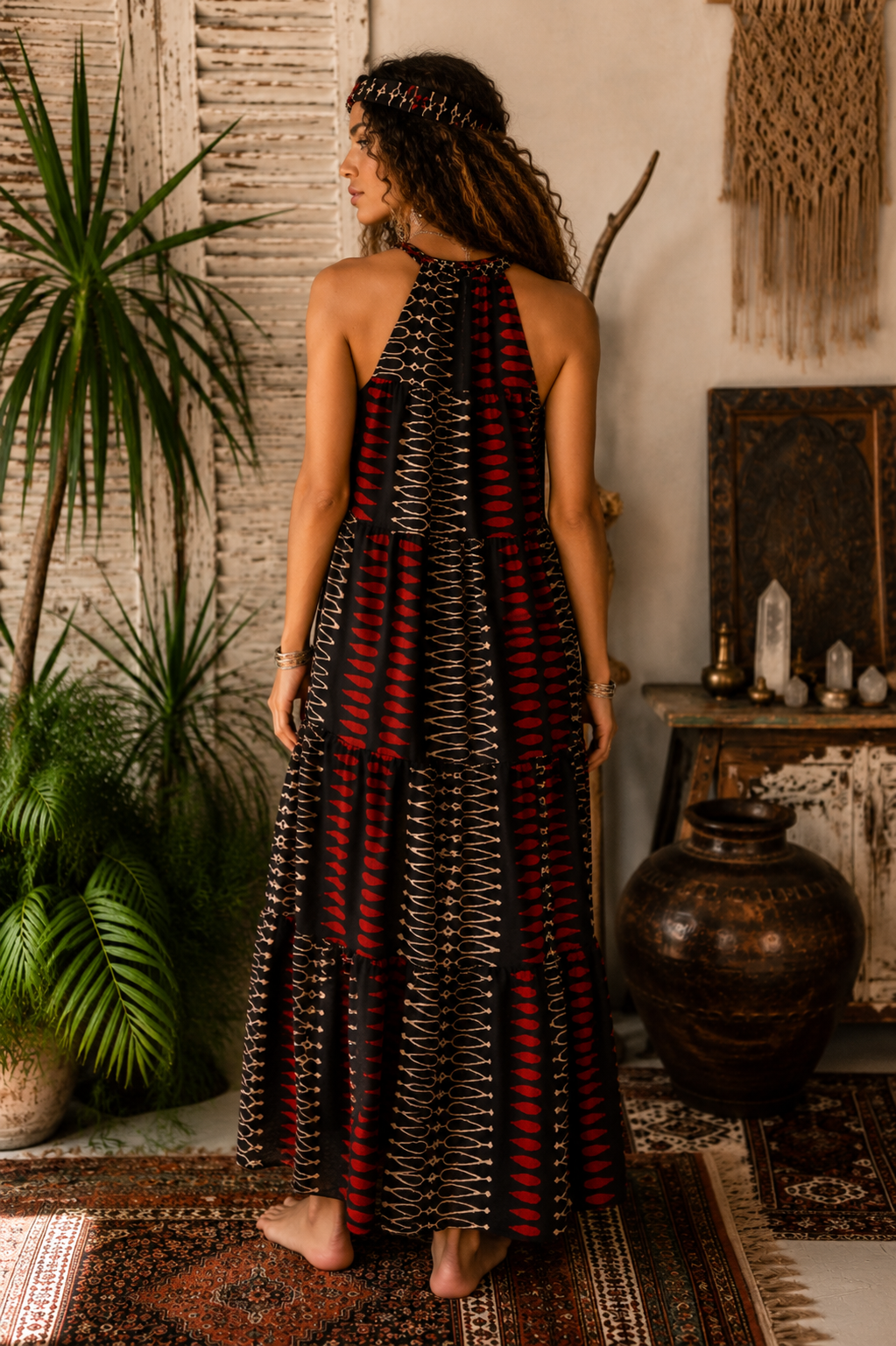 Yindi Cotton Layered Maxi Dress