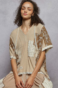 Patch Top - Beige - YKT1395