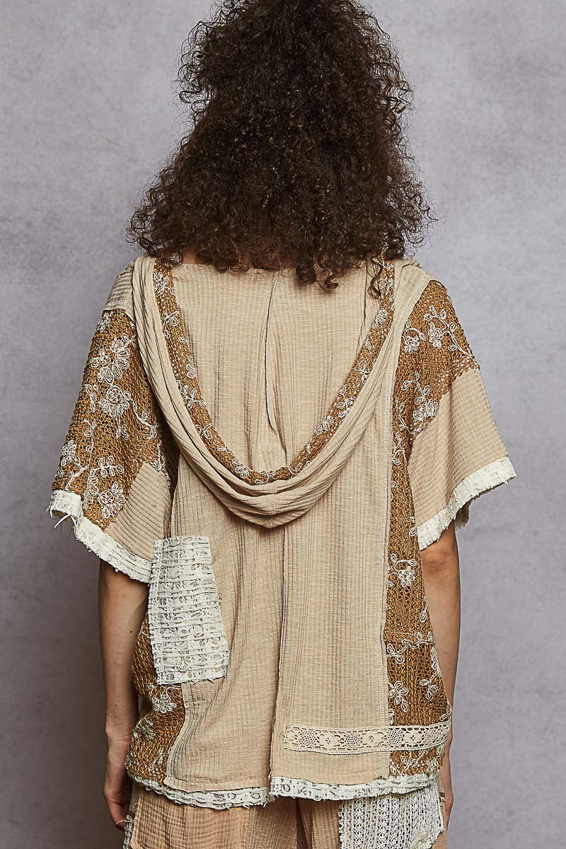 Patch Top - Beige - YKT1395